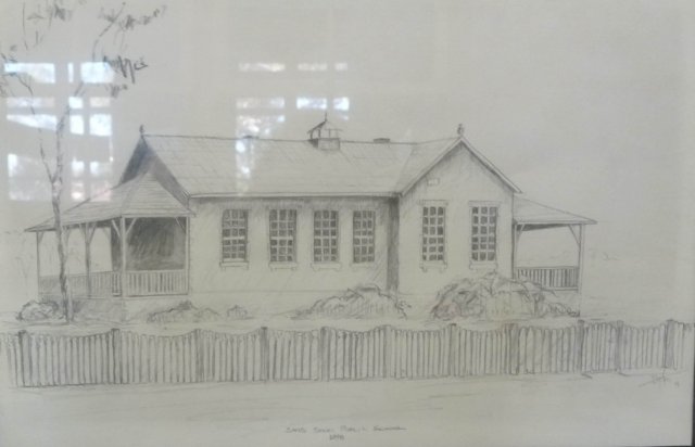Drawing of Sans Souci Public School, 1898